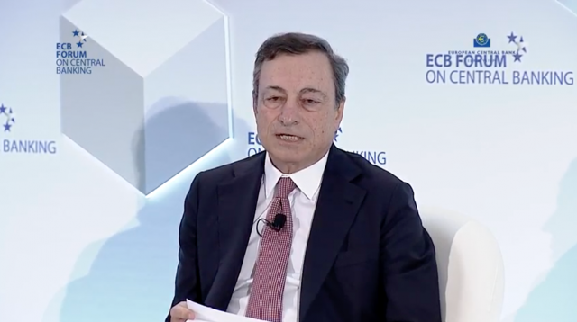 Draghi e Carney in diretta al forum di Sintra